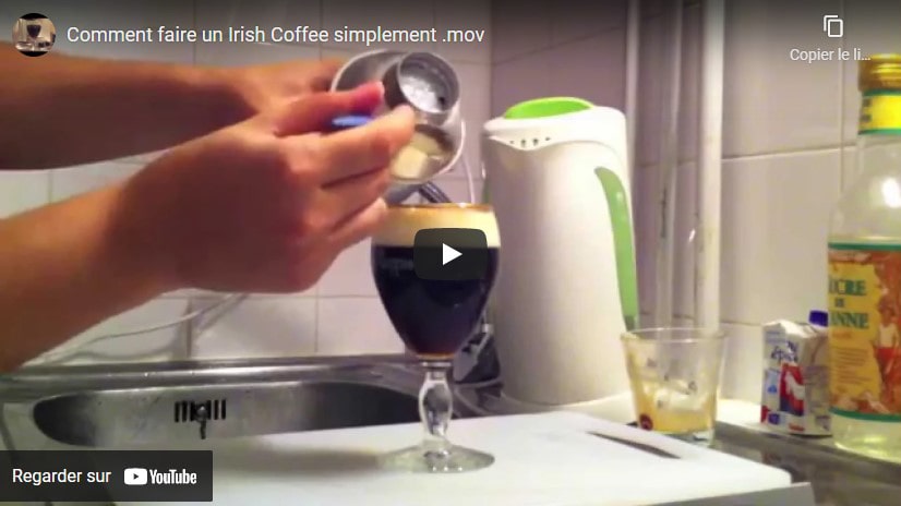 Vidéo faire son Irish Coffee